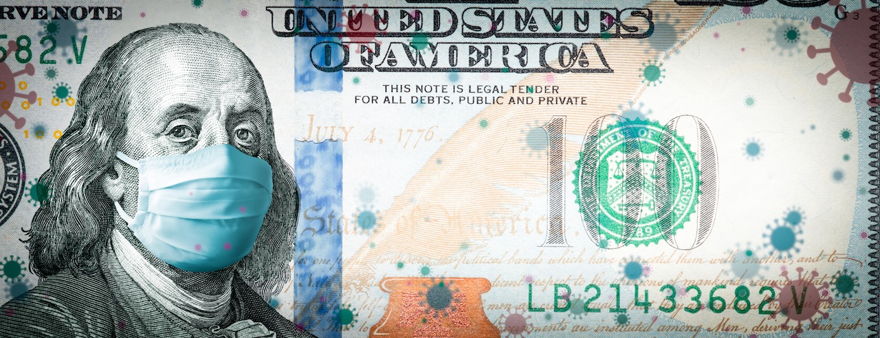 coronavirus-in-usa---benjamin-franklin-with-face-mask-on-covid-19-virus-background---corona-virus-affects-usa-and-global-stock-market-concept